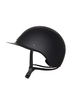 Horze Noir Riding Helmet With Shiny Frame & Sun Visor 22 Horze Noir Riding Helmet With Shiny Frame & Sun Visor -Equestrian Clothing Shop 30084 BL 3