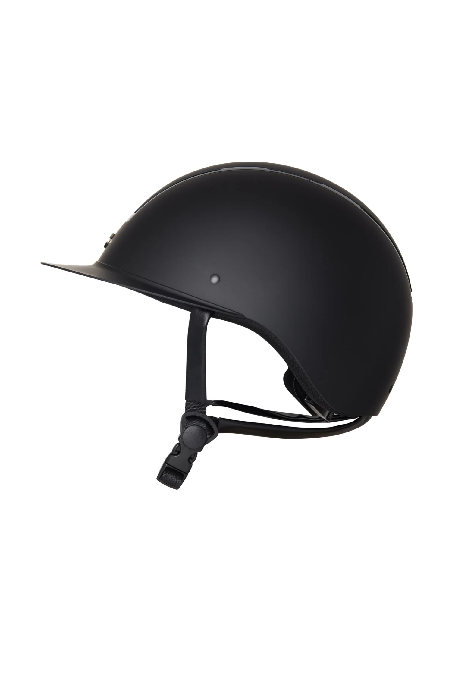 Horze Noir Riding Helmet With Shiny Frame & Sun Visor 3 Horze Noir Riding Helmet With Shiny Frame & Sun Visor - Image 3