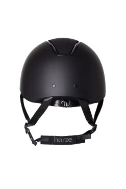 Horze Noir Riding Helmet With Shiny Frame & Sun Visor 23 Horze Noir Riding Helmet With Shiny Frame & Sun Visor -Equestrian Clothing Shop 30084 BL 4