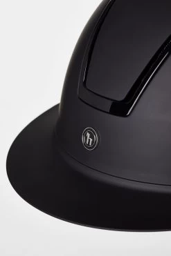 Horze Noir Riding Helmet With Shiny Frame & Sun Visor 24 Horze Noir Riding Helmet With Shiny Frame & Sun Visor -Equestrian Clothing Shop 30084 BL 5