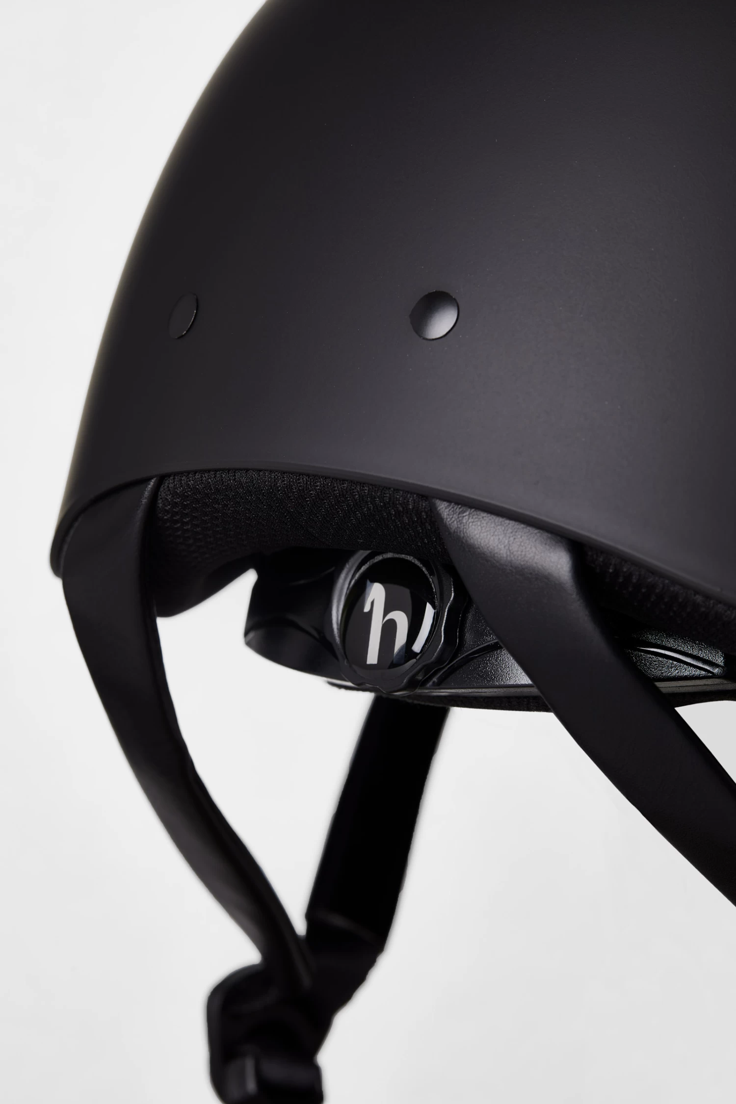 Horze Noir Riding Helmet With Shiny Frame & Sun Visor 6 Horze Noir Riding Helmet With Shiny Frame & Sun Visor - Image 6