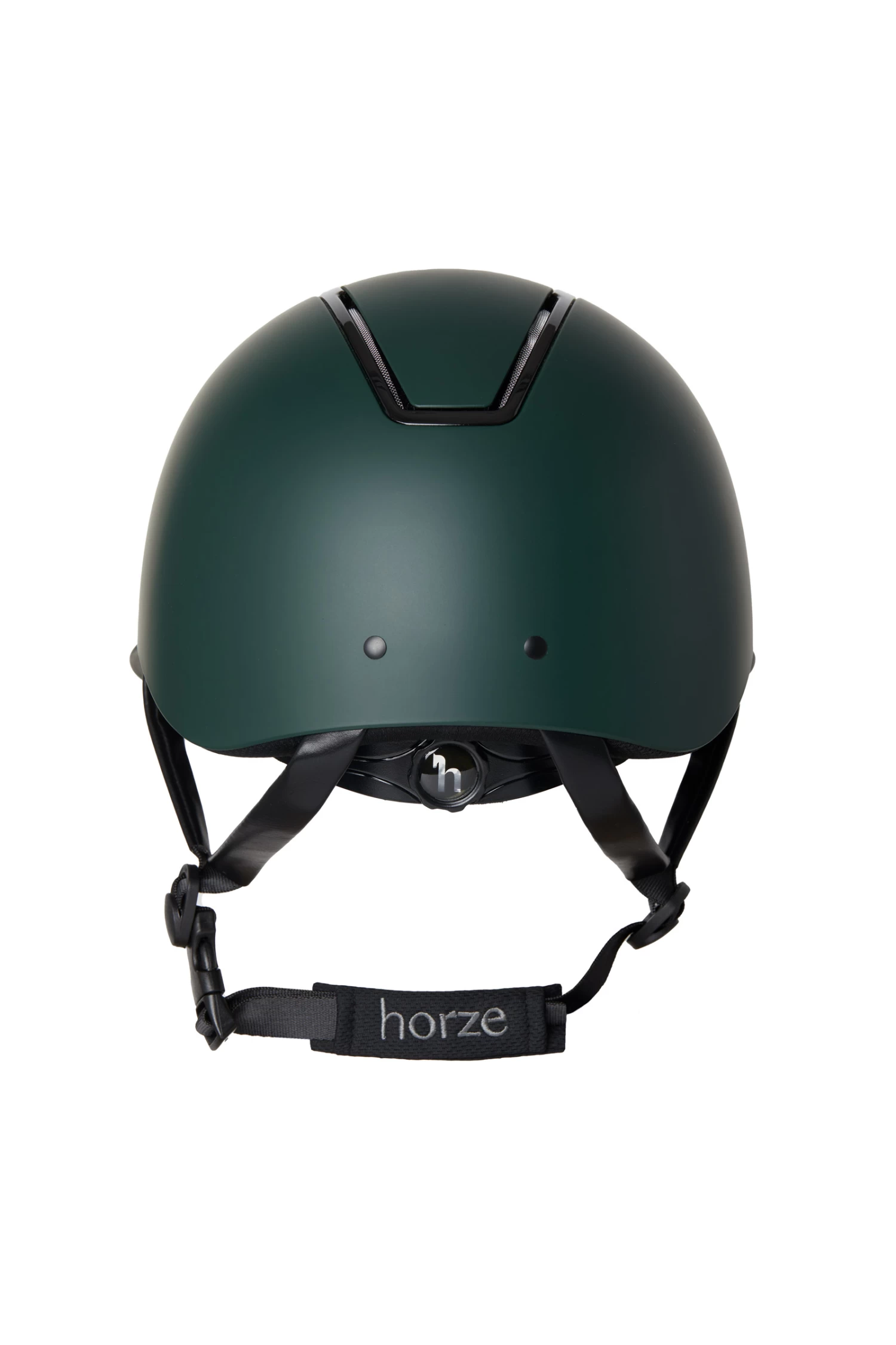Horze Noir Riding Helmet With Shiny Frame & Sun Visor 10 Horze Noir Riding Helmet With Shiny Frame & Sun Visor - Image 10