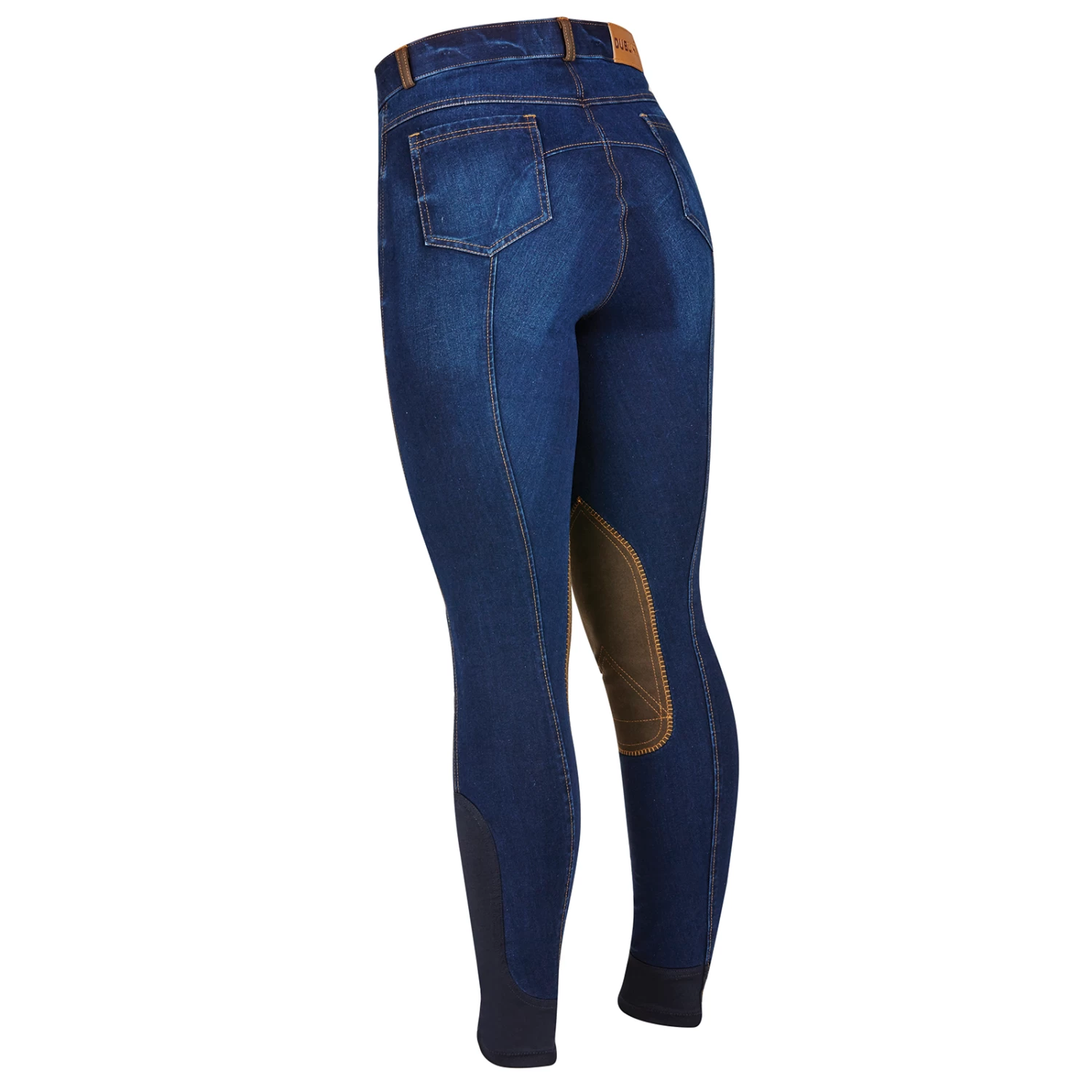 Dublin Shona Knee Patch Denim Breeches For Women 1 Dublin Shona Knee Patch Denim Breeches For Women