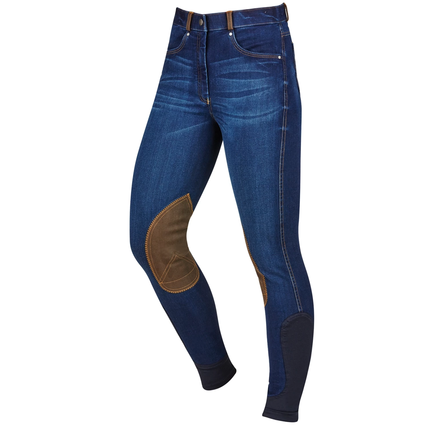 Dublin Shona Knee Patch Denim Breeches For Women 2 Dublin Shona Knee Patch Denim Breeches For Women - Image 2