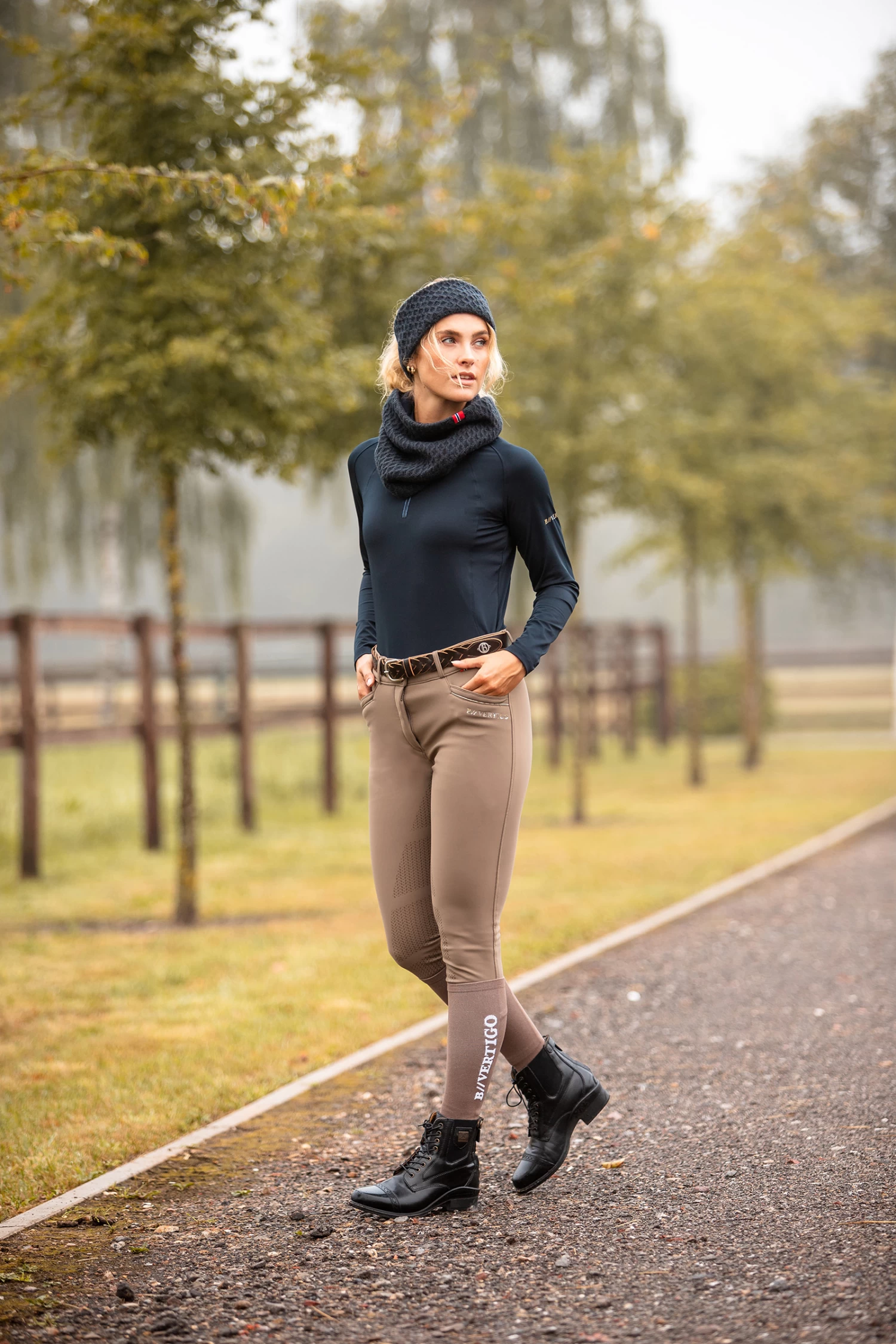 B Vertigo Rudy Knitted Tube Scarf With Fleece Lining 7 B Vertigo Rudy Knitted Tube Scarf With Fleece Lining - Image 7