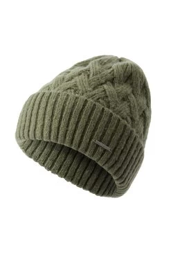Horze Raya Cable Knit Hat With Fleece Lining