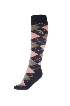 Horze Alana Checked Winter Riding Socks -Equestrian Clothing Shop 31340 BPG CPI 1