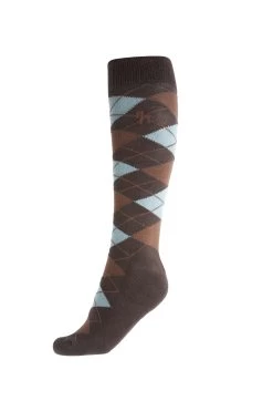 Horze Alana Checked Winter Riding Socks -Equestrian Clothing Shop 31340 CBR MSBR 1