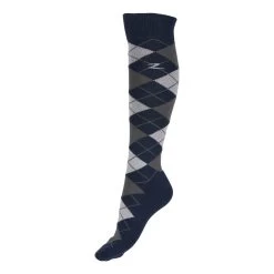 Horze Alana Checked Winter Riding Socks -Equestrian Clothing Shop 31340 DRB VG 1