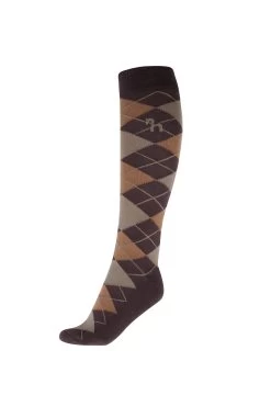 Horze Alana Checked Winter Riding Socks -Equestrian Clothing Shop 31340 FRBR GBE 1