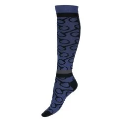 Horze Jacquard Knit Riding Socks -Equestrian Clothing Shop 31354 MLNB BL 1