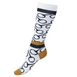 Horze Jacquard Knit Riding Socks -Equestrian Clothing Shop 31354 WH VDB 1