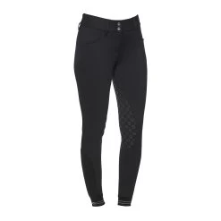 Cavalleria Toscana American Women's Full Grip Breeches Perforated Logo Tape -Equestrian Clothing Shop 315512 BL 3