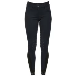 Cavalleria Toscana American Women's Full Grip Breeches Perforated Logo Tape -Equestrian Clothing Shop 315512 ORB 2