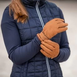 B Vertigo Milan Leather Thermo Riding Gloves -Equestrian Clothing Shop 31584 BR 4