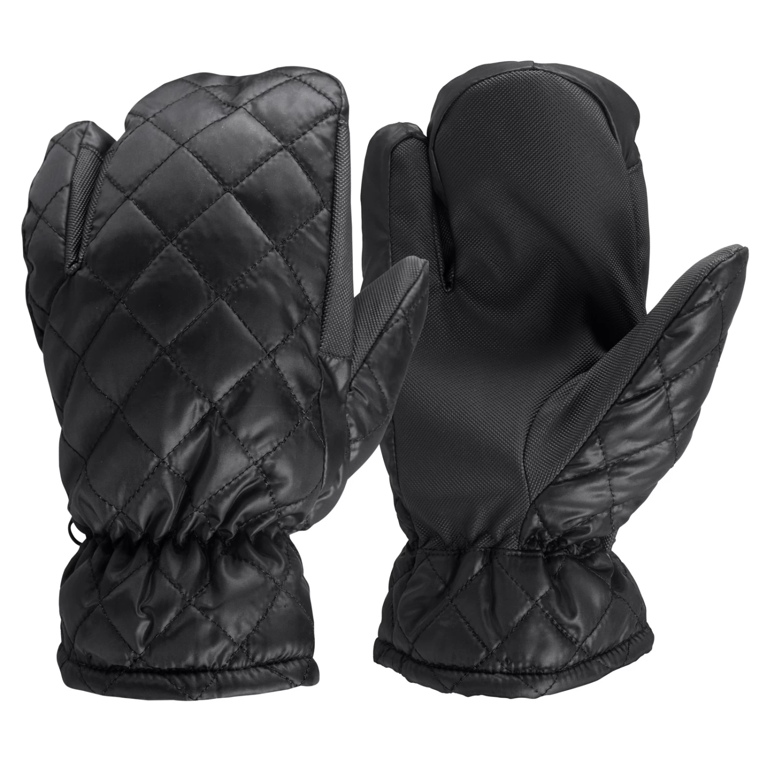 Horze Quilted 3-finger Winter Riding Gloves 1 Horze Quilted 3-finger Winter Riding Gloves