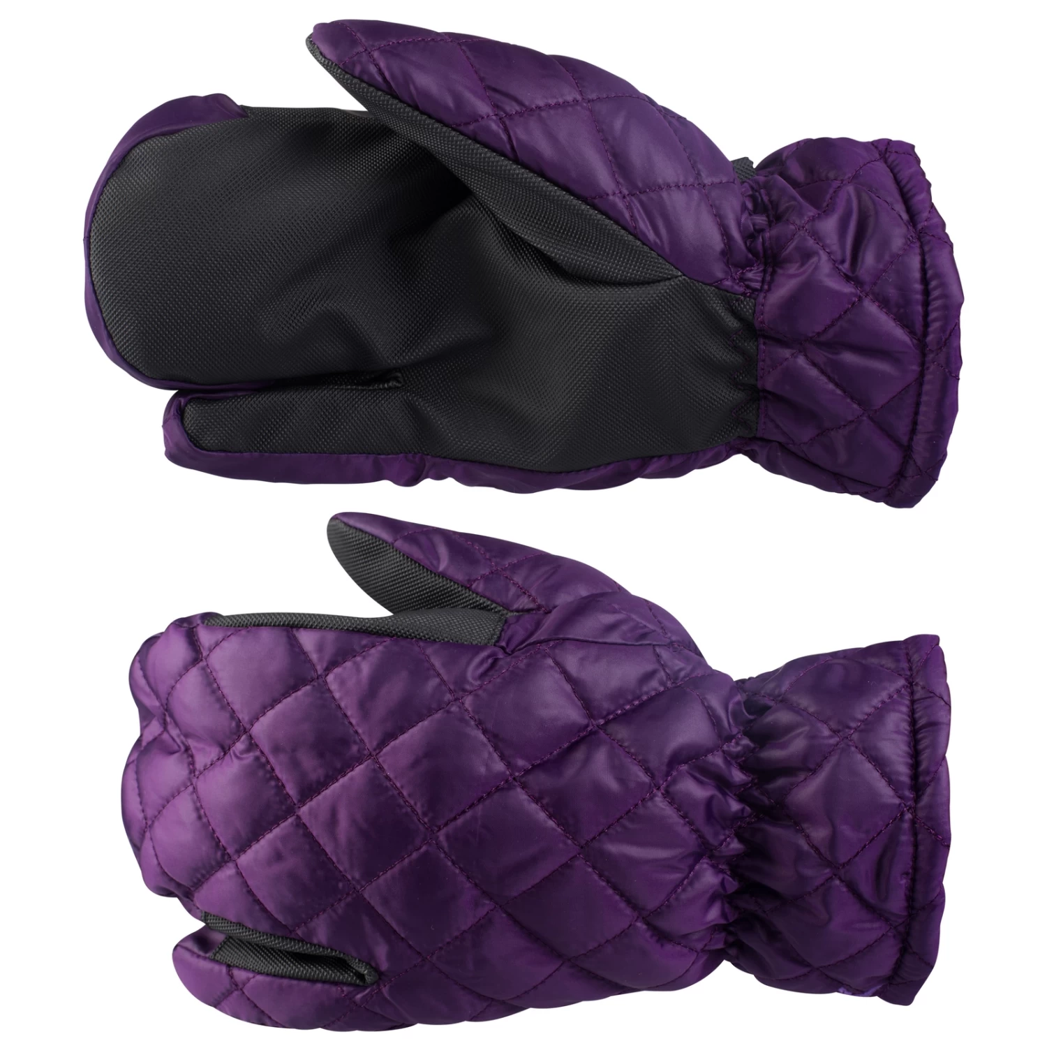 Horze Quilted 3-finger Winter Riding Gloves 2 Horze Quilted 3-finger Winter Riding Gloves - Image 2