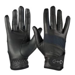 Horze Women's Leather Mesh Riding Gloves