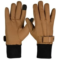 Horze PU Leather Fleece-Lined Riding Gloves 6 Horze PU Leather Fleece-Lined Riding Gloves -Equestrian Clothing Shop 31705 TBBR 1