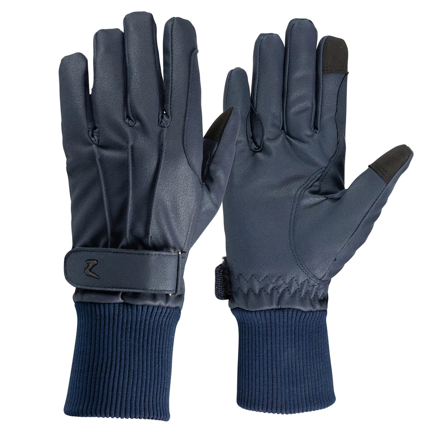 Horze PU Leather Fleece-Lined Riding Gloves 4 Horze PU Leather Fleece-Lined Riding Gloves - Image 4