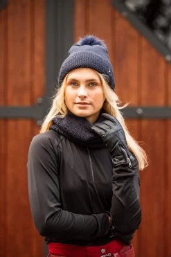 Horze Theresa Women's Vegan Leather Winter Riding Gloves -Equestrian Clothing Shop 31726 bl 05