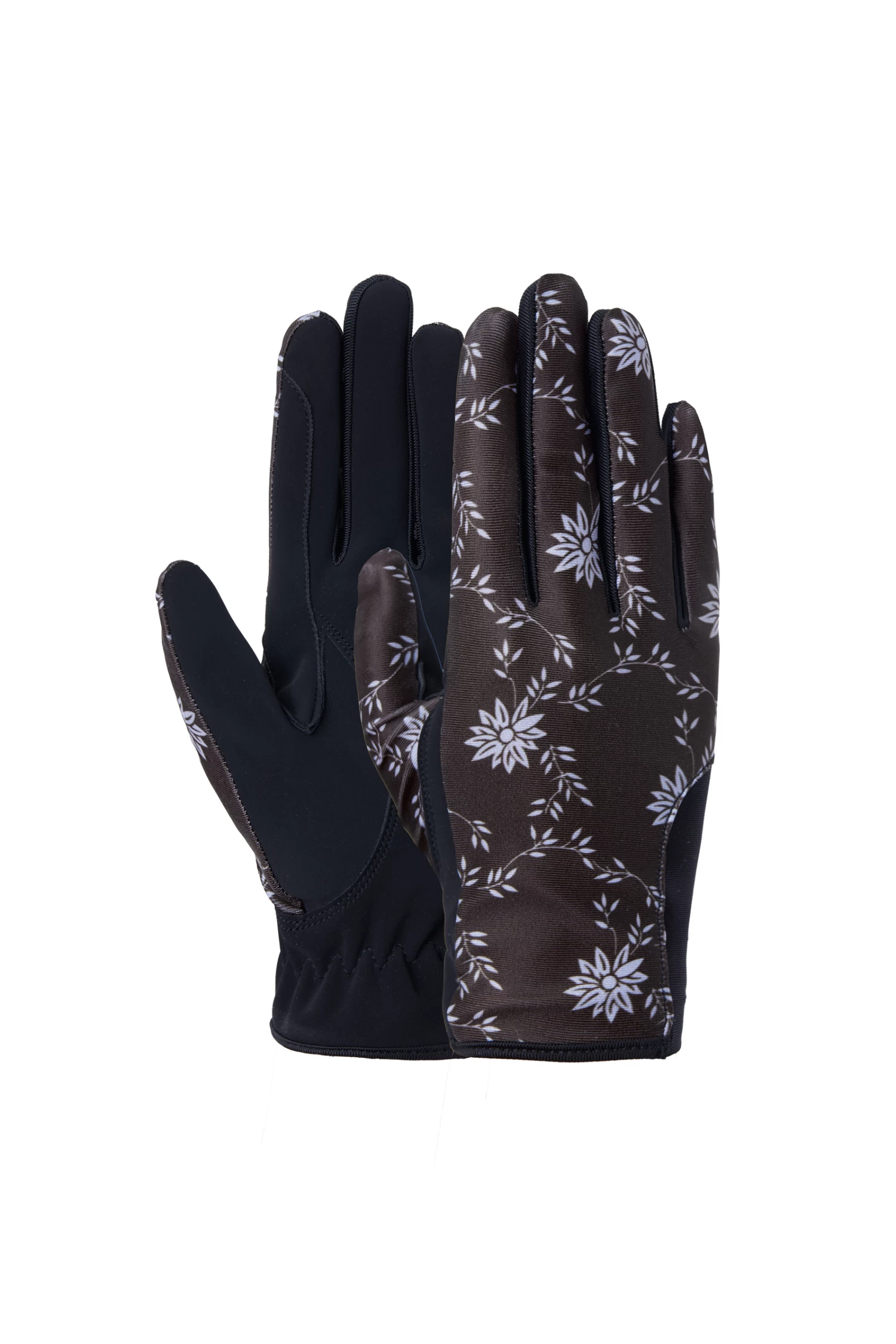 Horze Edina Women's Printed Riding Gloves 1 Horze Edina Women's Printed Riding Gloves