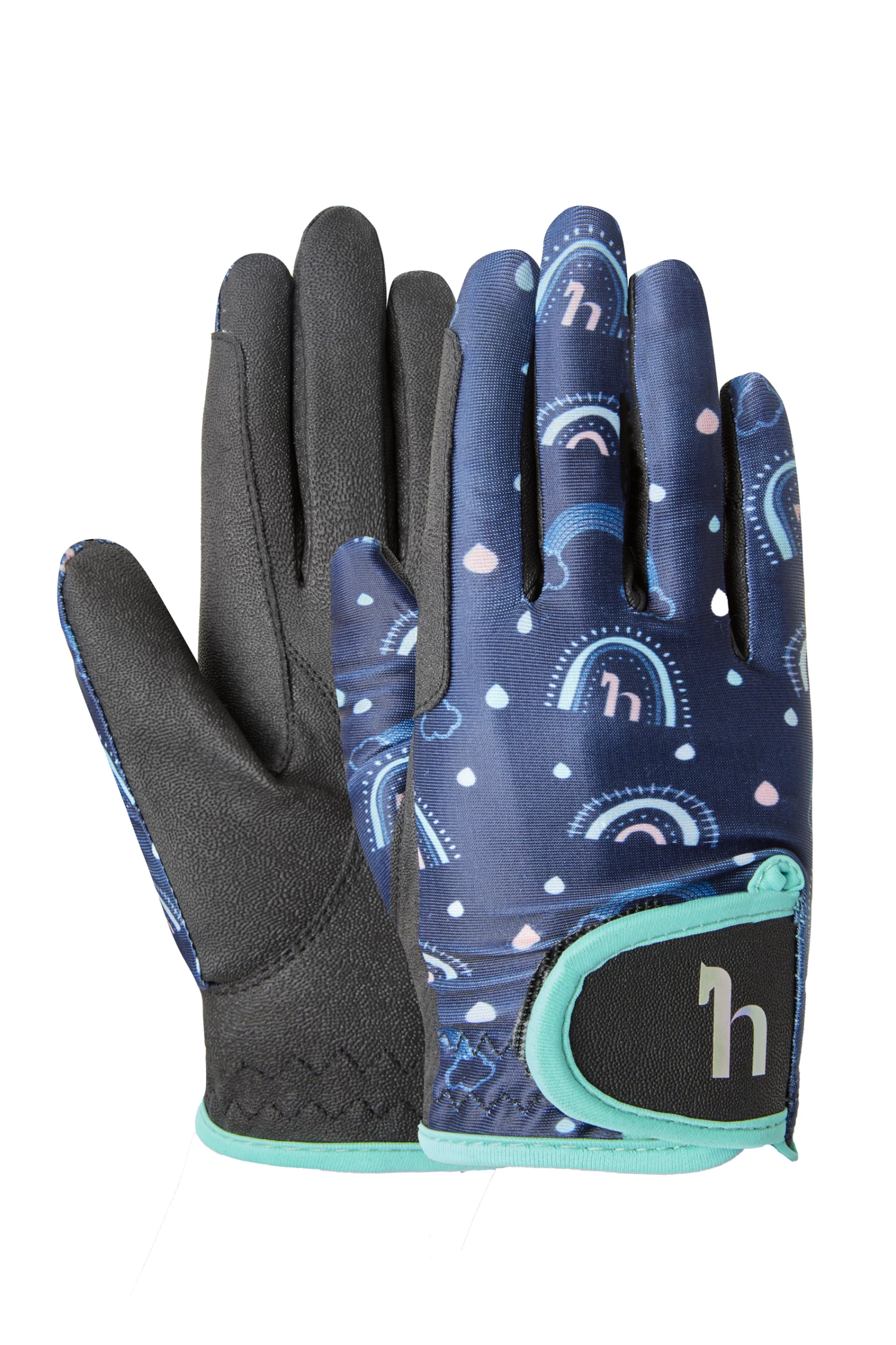 Horze Rainbow Kids' Summer Riding Gloves 8 Horze Rainbow Kids' Summer Riding Gloves - Image 8