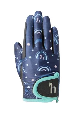 Horze Rainbow Kids' Summer Riding Gloves 17 Horze Rainbow Kids' Summer Riding Gloves -Equestrian Clothing Shop 31743 590 02
