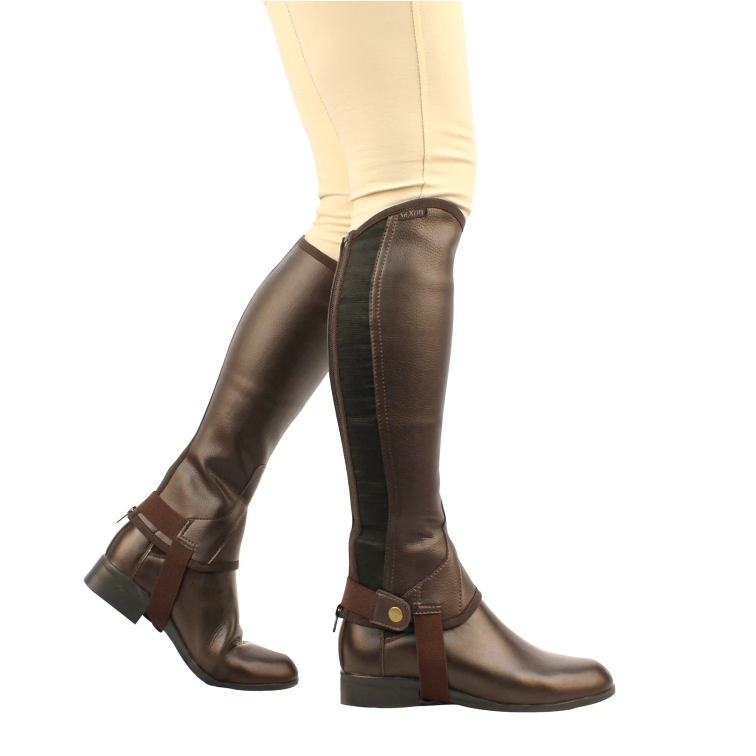 Saxon Equileather Half Chaps, JR 1 Saxon Equileather Half Chaps, JR