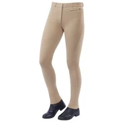 Dublin Supa-fit Zip Up Knee Patch Jodhpurs For Women -Equestrian Clothing Shop 323898 BE 2