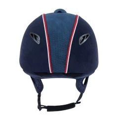 Dublin Silver Pro Piped Helmet (52-55) -Equestrian Clothing Shop 323906 DB WH RE 4