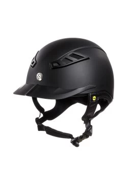 Back On Track EQ3 MIPS Lynx Smooth Top Riding Helmet -Equestrian Clothing Shop 326739 BL 01