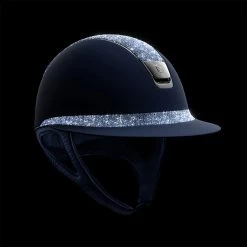 Samshield Miss Shield Shadowmatt Crystals Helmet, Black Chrome Visor (without Liner)