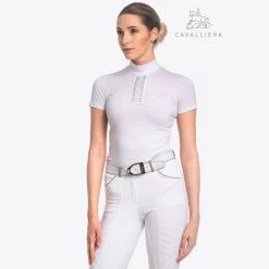 Cavalliera Silver Pop Short Sleeve Riding Show Shirt
