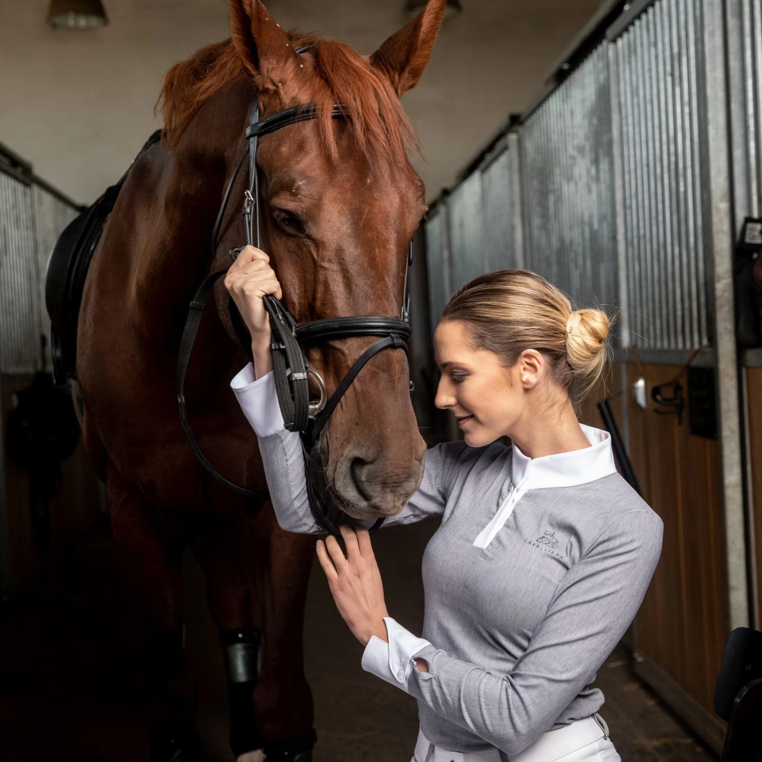 Cavalliera Universe Long Sleeve Riding Show Shirt 2 Cavalliera Universe Long Sleeve Riding Show Shirt - Image 2