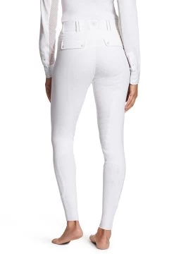Ariat Tri Factor Full Seat Breeches With Silicone Grip For Women -Equestrian Clothing Shop 333818 WH 1