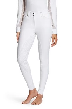 Ariat Tri Factor Full Seat Breeches With Silicone Grip For Women -Equestrian Clothing Shop 333818 WH 2