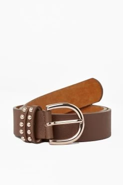 Horze PU Leather Belt With Rose Gold Details