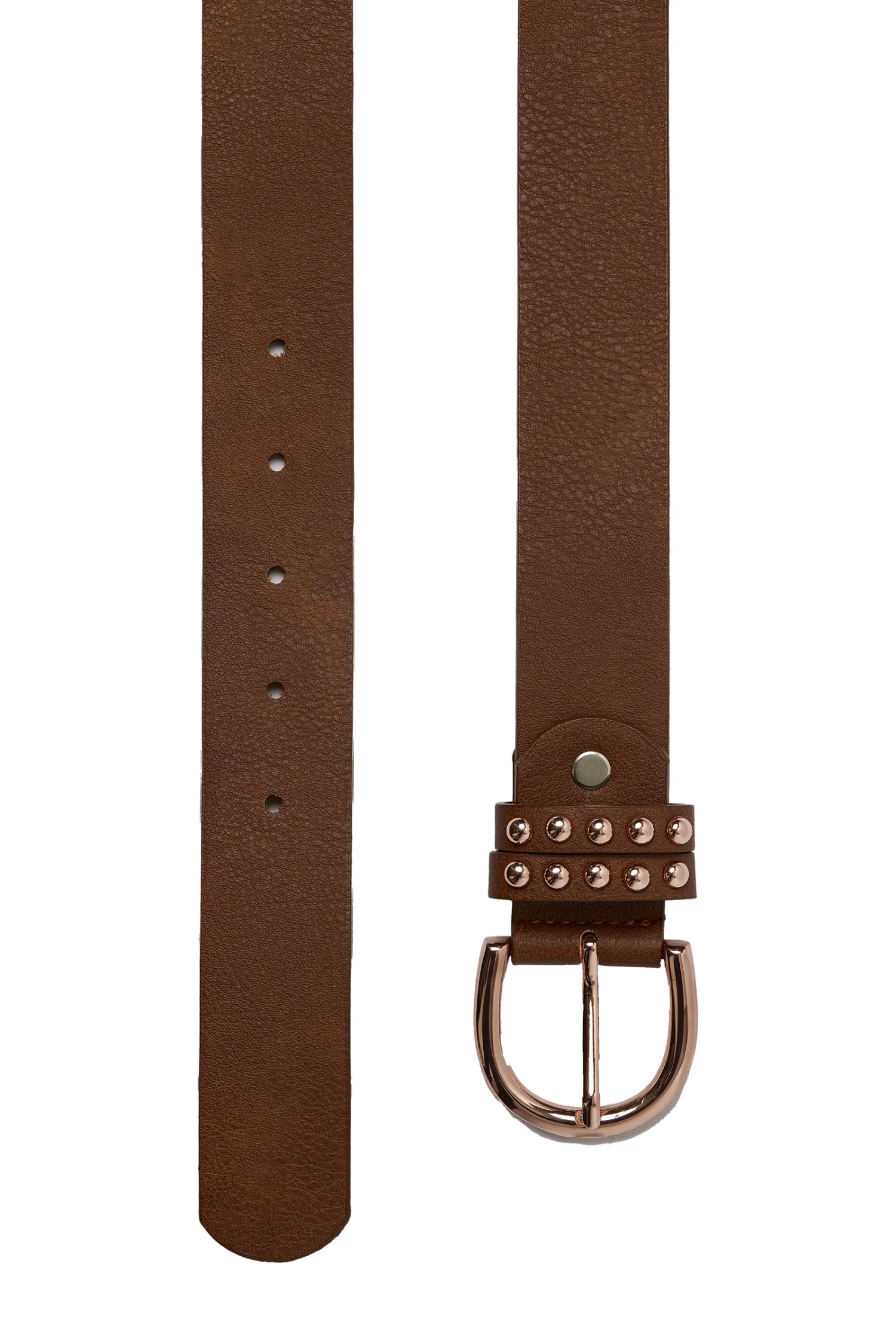 Horze PU Leather Belt With Rose Gold Details 2 Horze PU Leather Belt With Rose Gold Details - Image 2