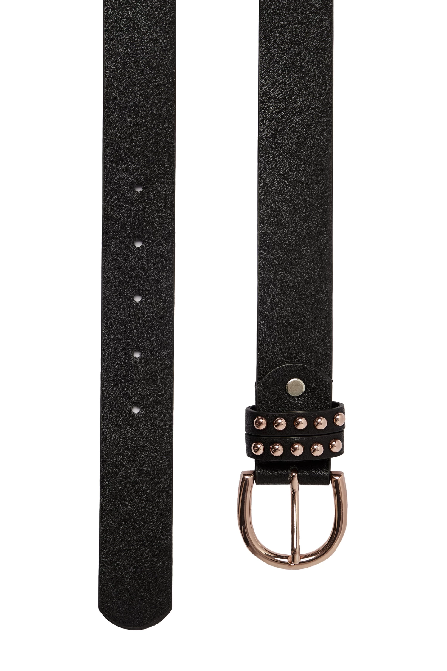 Horze PU Leather Belt With Rose Gold Details 6 Horze PU Leather Belt With Rose Gold Details - Image 6