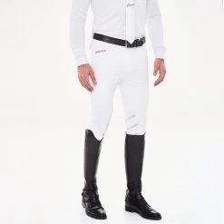 Harcour Costa Men's Breeches With Knee Patch -Equestrian Clothing Shop 334553 WH 3