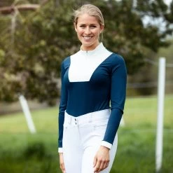 Horze Edie Women's Long Sleeve Show Bodysuit 20 Horze Edie Women's Long Sleeve Show Bodysuit -Equestrian Clothing Shop 33475 RPB 3