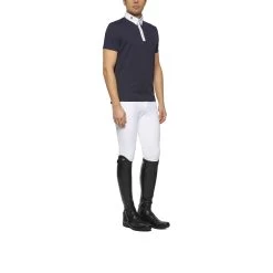 Cavalleria Toscana Jersey Piquet Men's Short Sleeve Competition Polo