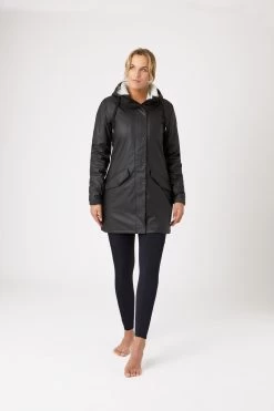 Horze Billie Women's PU Rain Riding Jacket With Fleece -Equestrian Clothing Shop 33501 BL 3