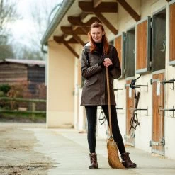 Horze Billie Women's PU Rain Riding Jacket With Fleece -Equestrian Clothing Shop 33501 BRBR 4