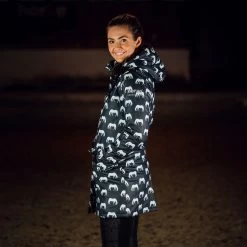 Horze Billie Women's PU Rain Riding Jacket With Fleece -Equestrian Clothing Shop 33501 VDB WH 5