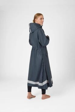 Horze Hazel Women's Long Raincoat With Slits -Equestrian Clothing Shop 33503 vdb 04