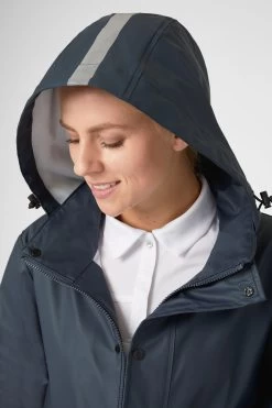 Horze Hazel Women's Long Raincoat With Slits -Equestrian Clothing Shop 33503 vdb 06