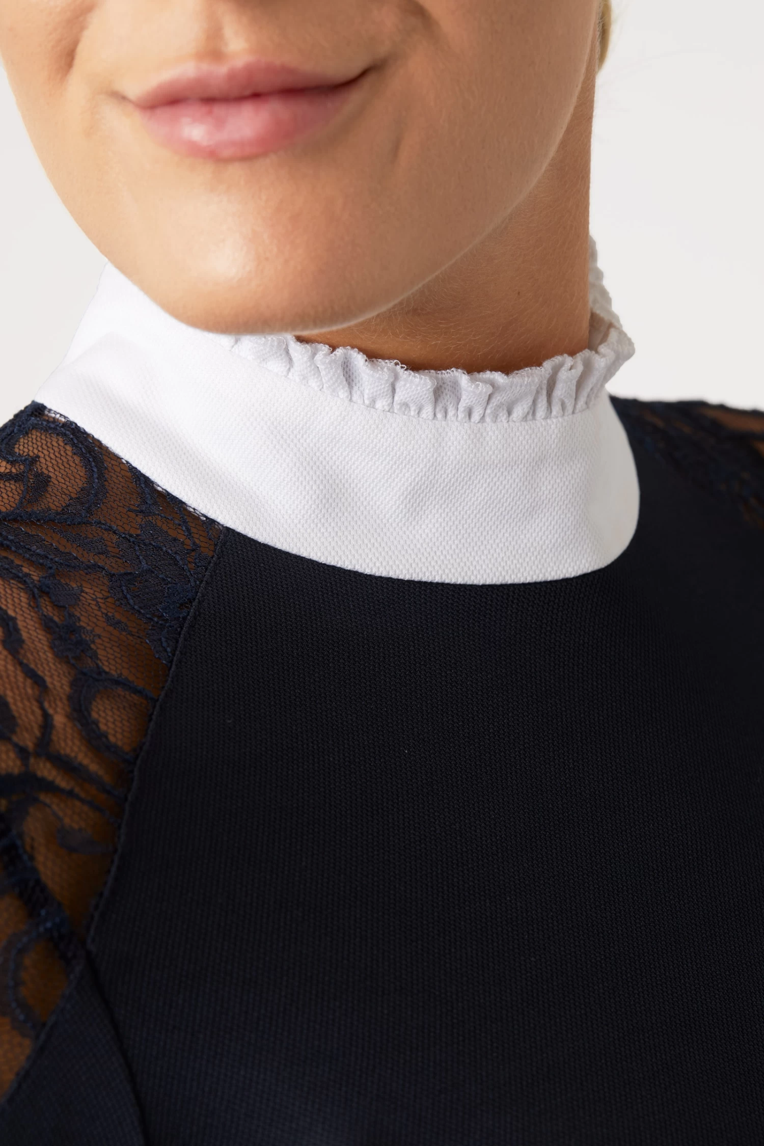 Horze Sylvie Women's Long Sleeve Lace Show Shirt 5 Horze Sylvie Women's Long Sleeve Lace Show Shirt - Image 5