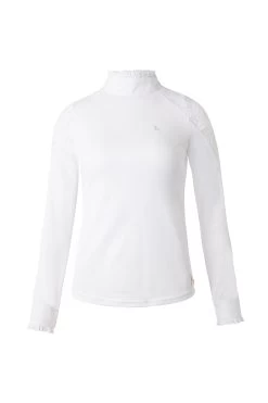 Horze Sylvie Women's Long Sleeve Lace Show Shirt 21 Horze Sylvie Women's Long Sleeve Lace Show Shirt -Equestrian Clothing Shop 33530 WH 1
